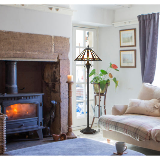 dark brown floor lamps