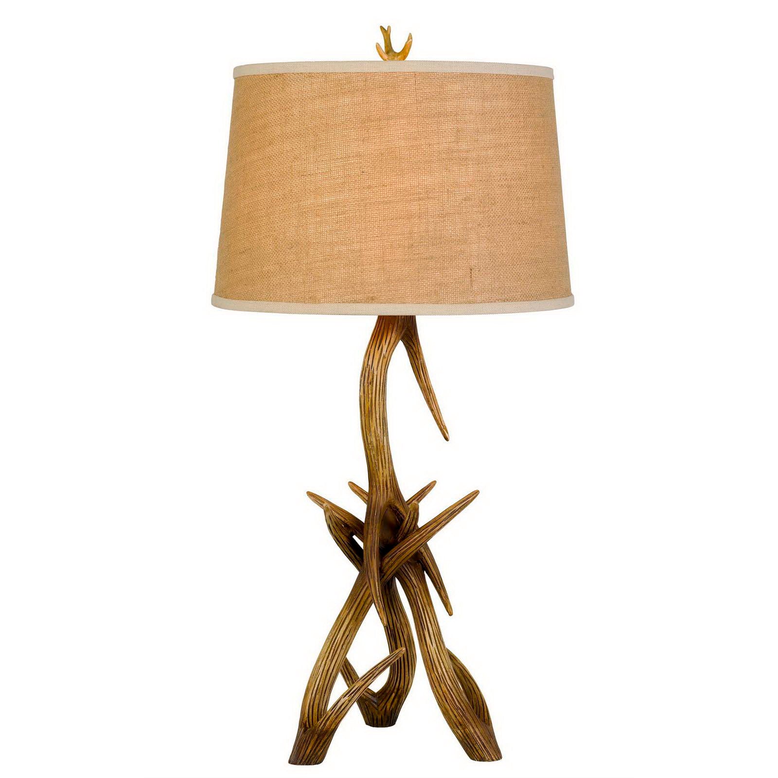 brown table lamp