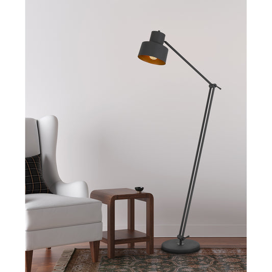 black floor lamp