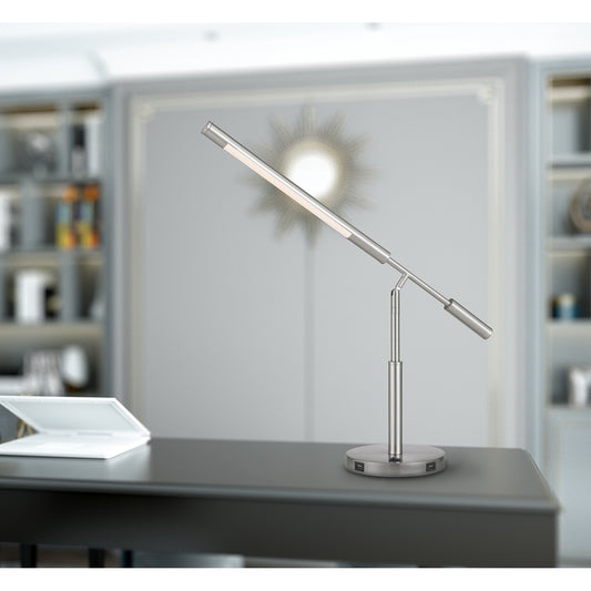 silver desk lamp