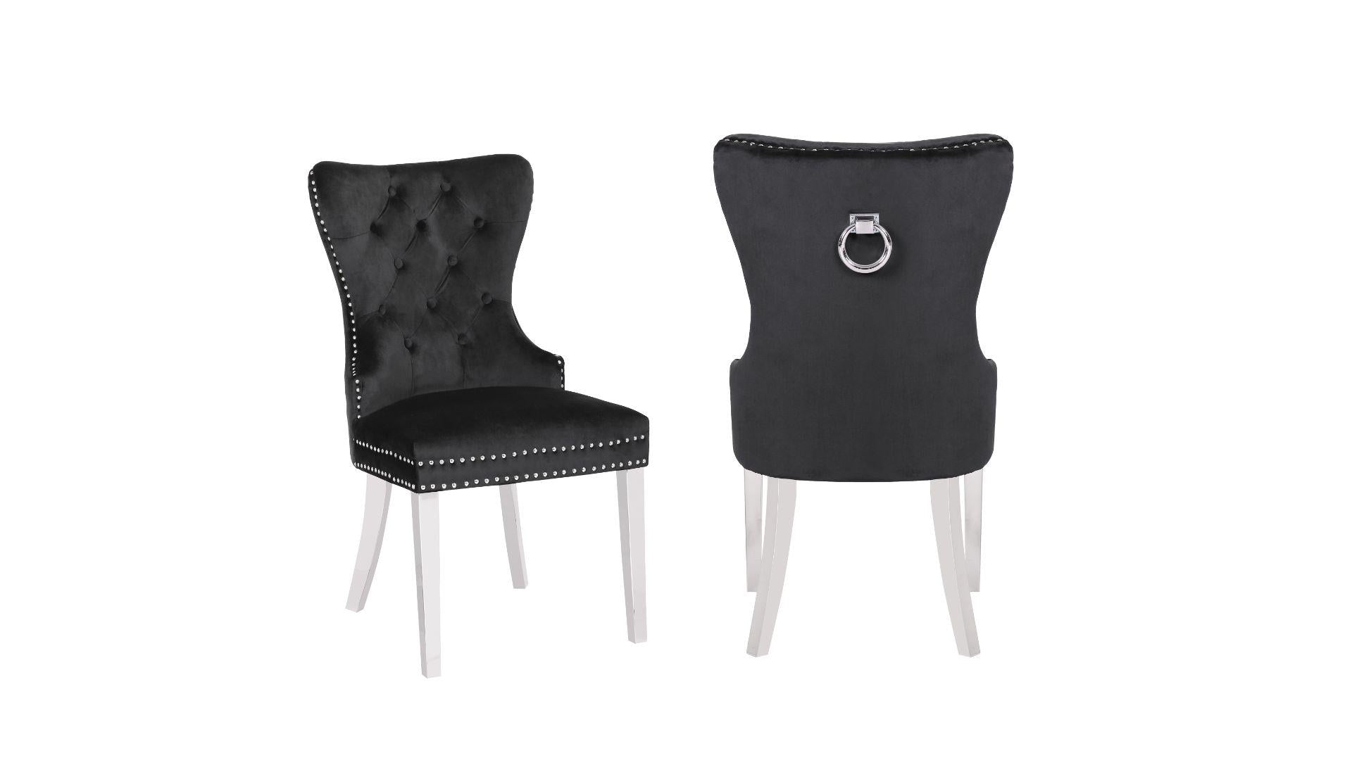 black dining chair