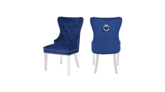 blue dining chair