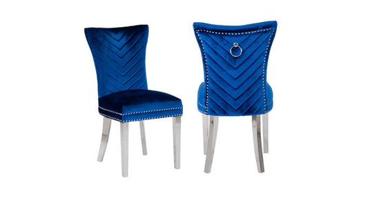 blue dining chair