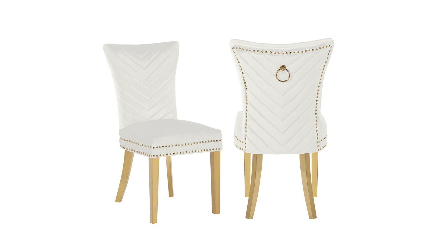 beige dining chair