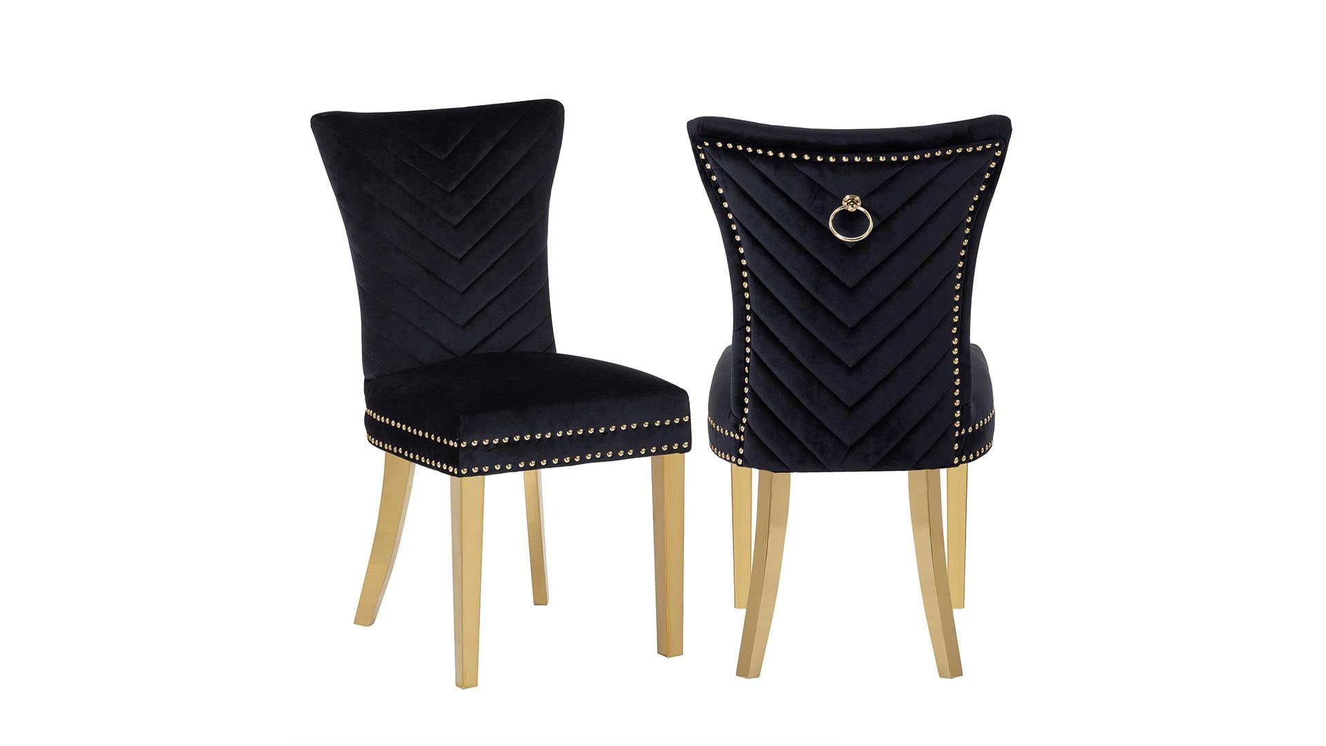 black dining chair