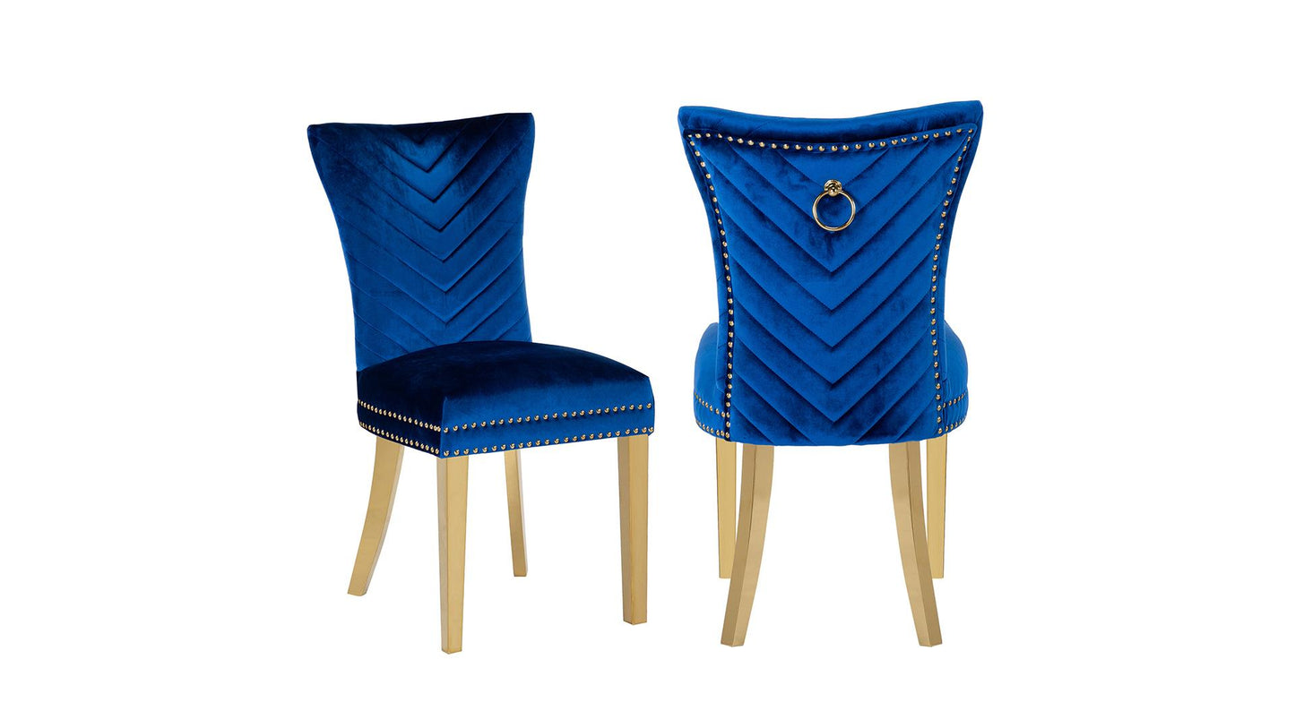 blue dining chair