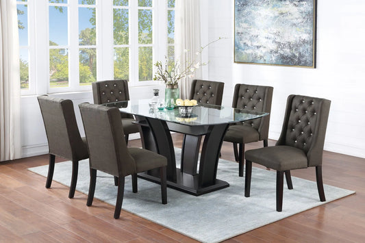 brown dining set