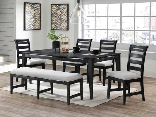 black dining set