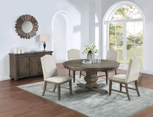 beige dining set