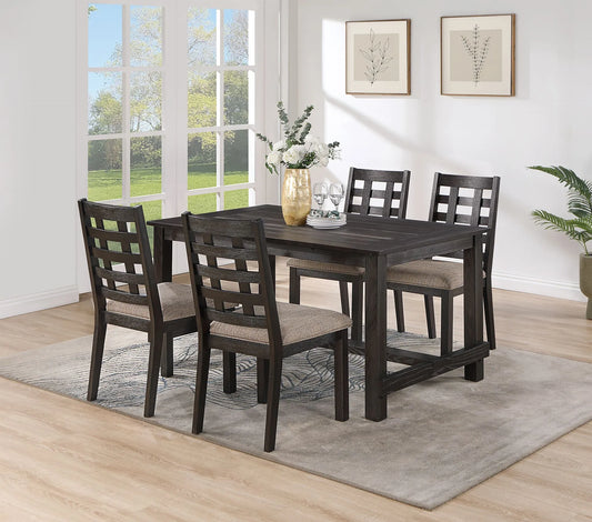 charcoal dining set