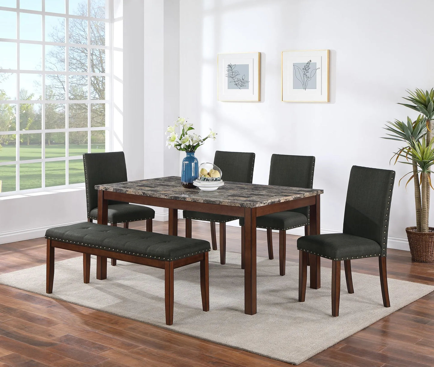 black dining set