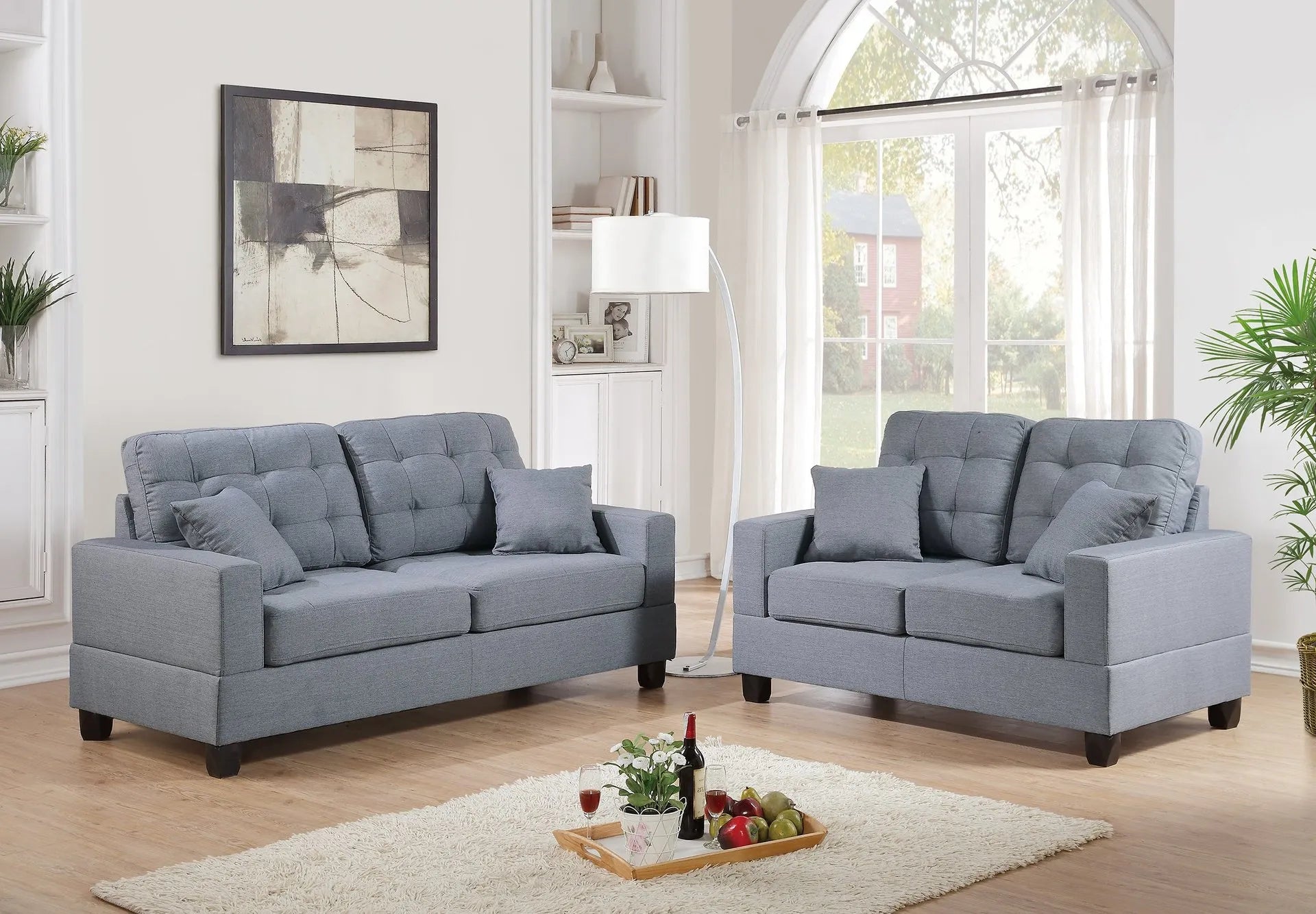 grey sofa set