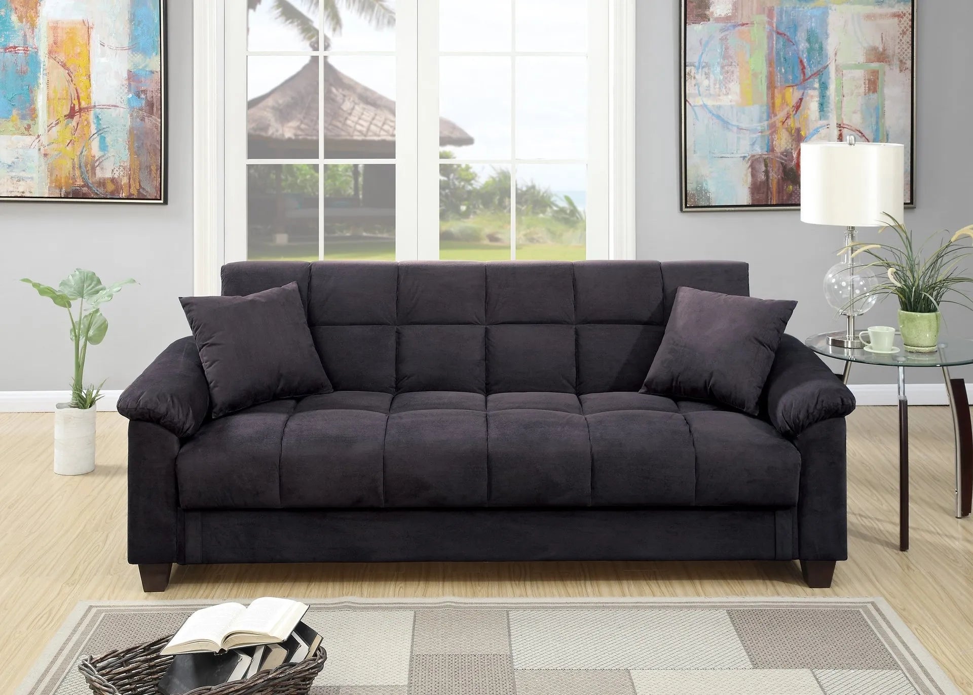 black Convert Sofa Beds