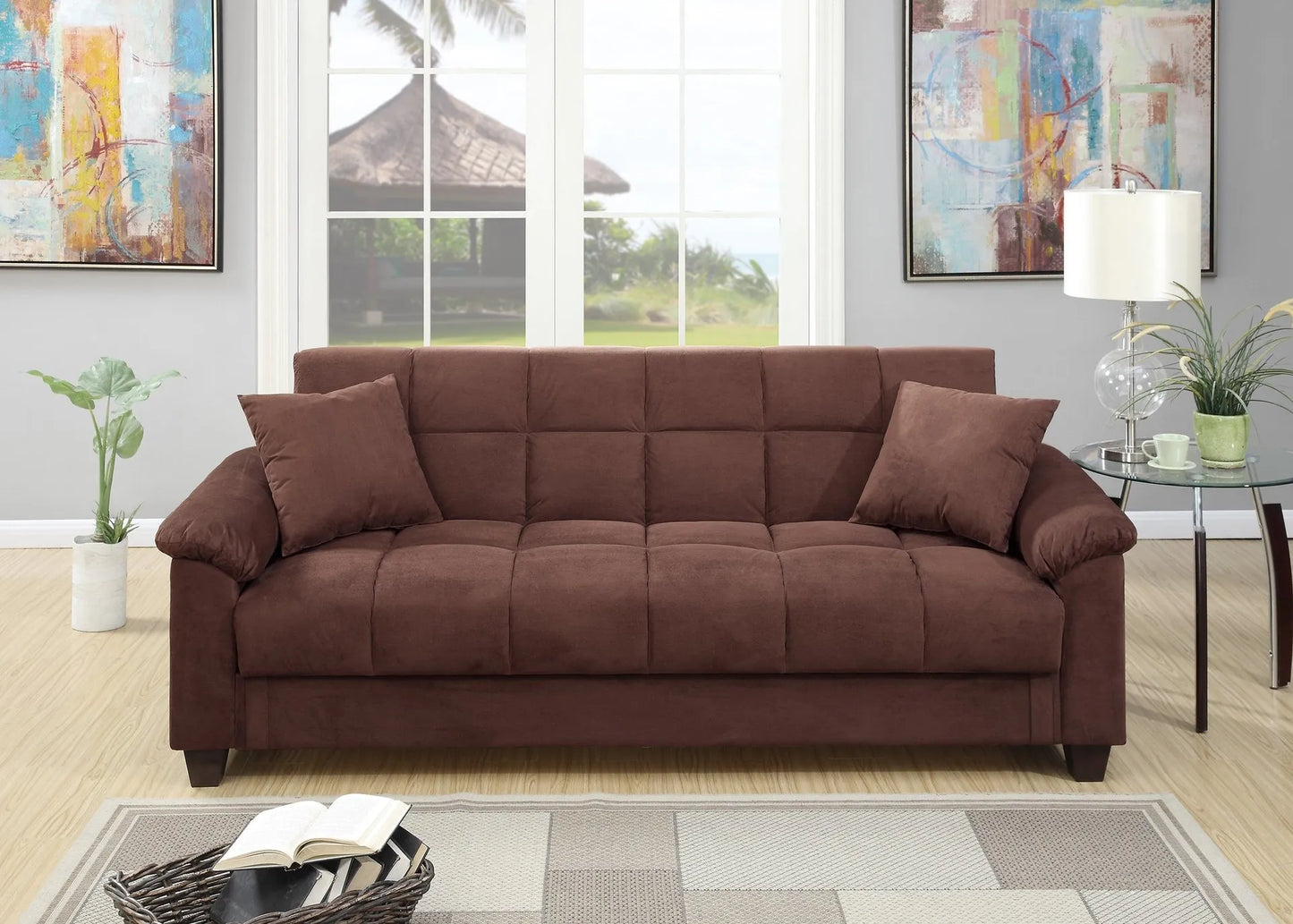 brown Convert Sofa Beds