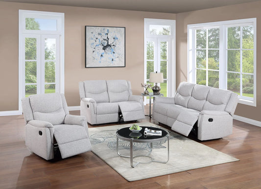 Sincere Bone leather recliner sofa set