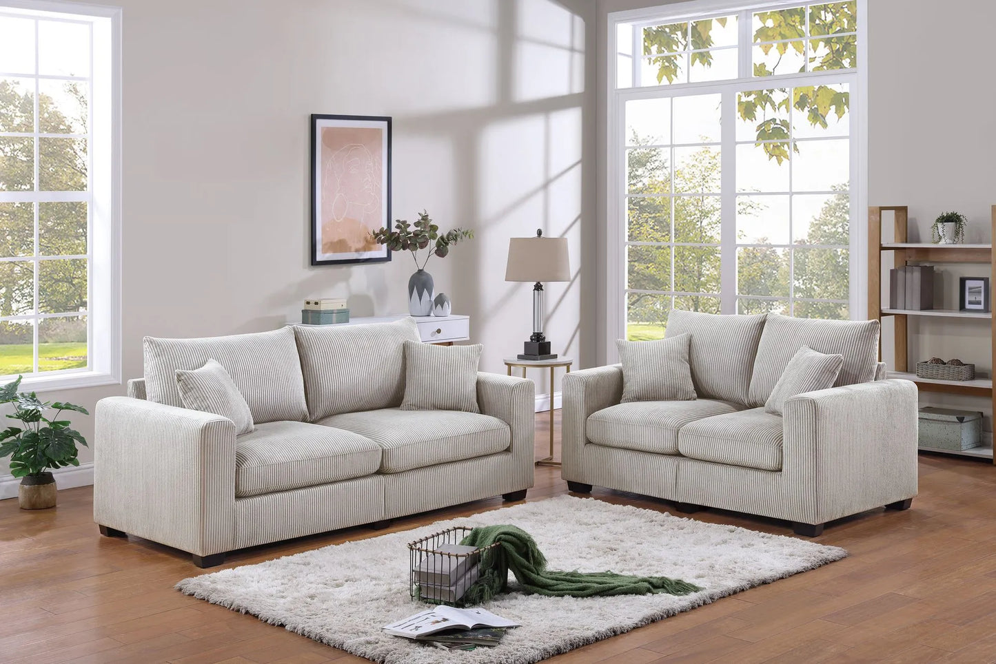 ivory sofa set