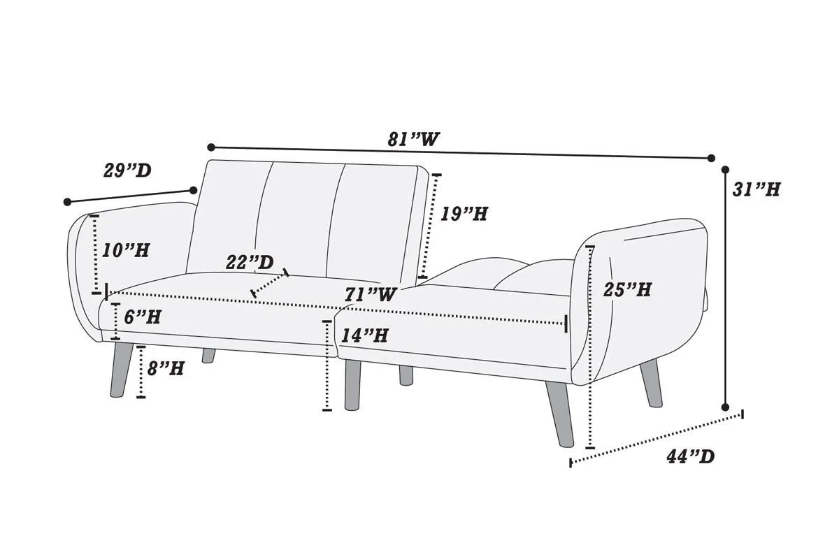 navy blue Convert Sofa Beds