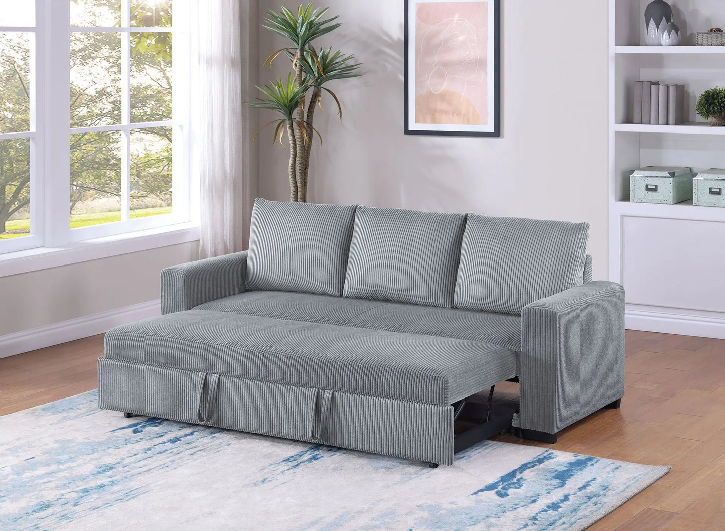 grey Convert Sofa Beds