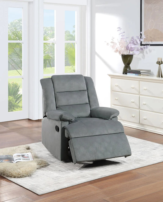 grey fabric recliner chairs