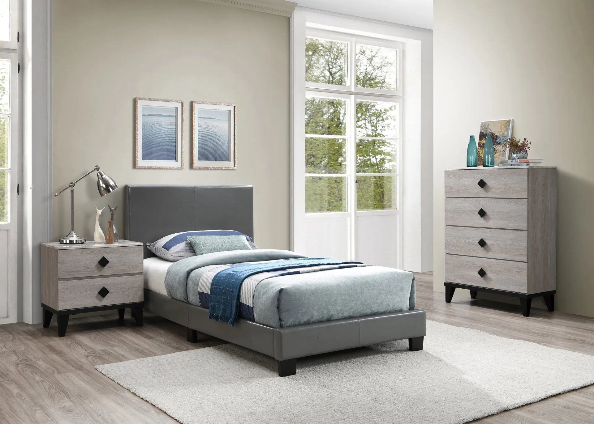 grey bedroom set