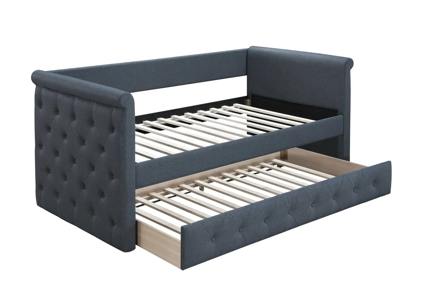 charcoal fabric day bed