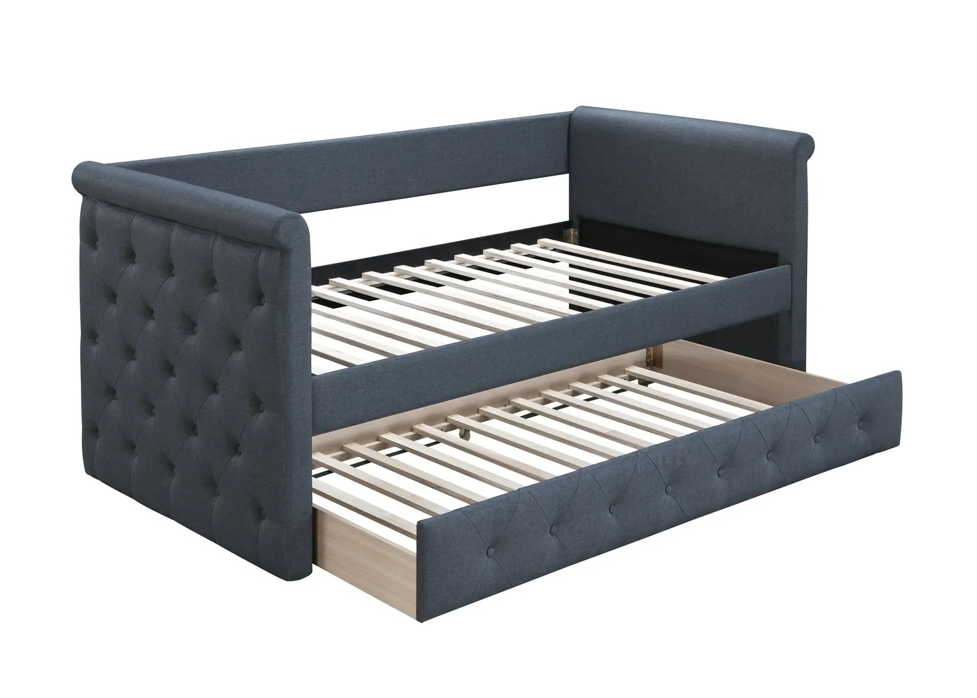 charcoal fabric day bed