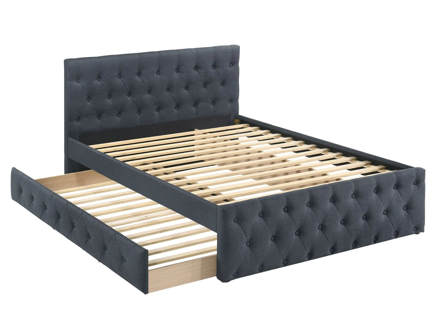 charcoal single bed