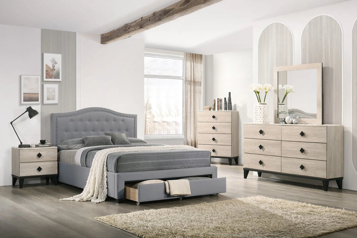 grey bedroom set