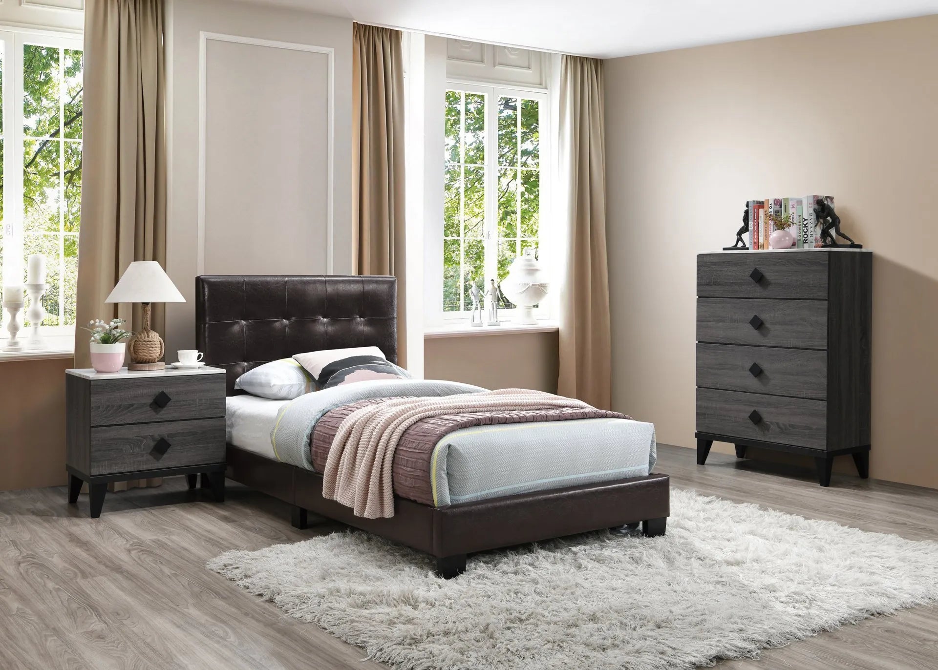 brown bedroom set