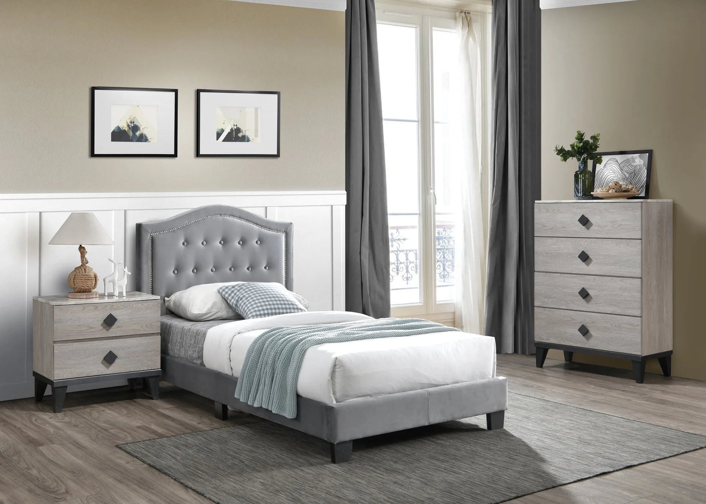 grey bedroom set