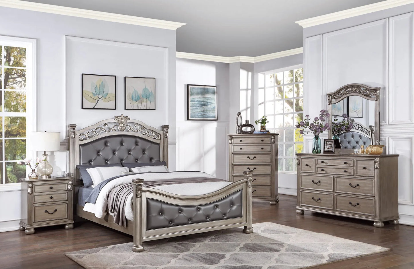 grey bedroom set