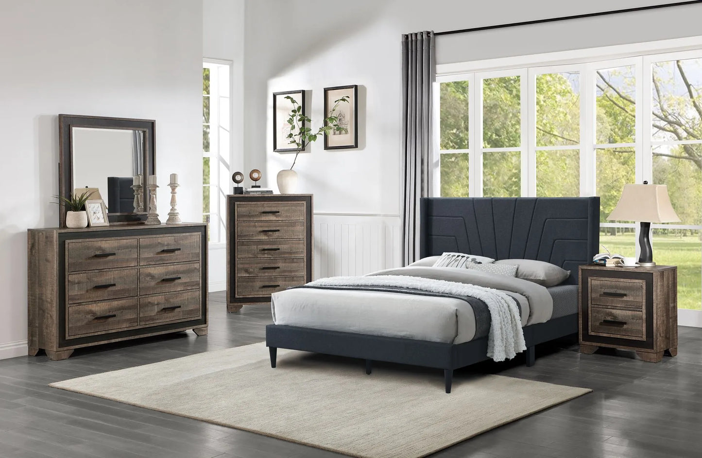 charcoal bedroom set