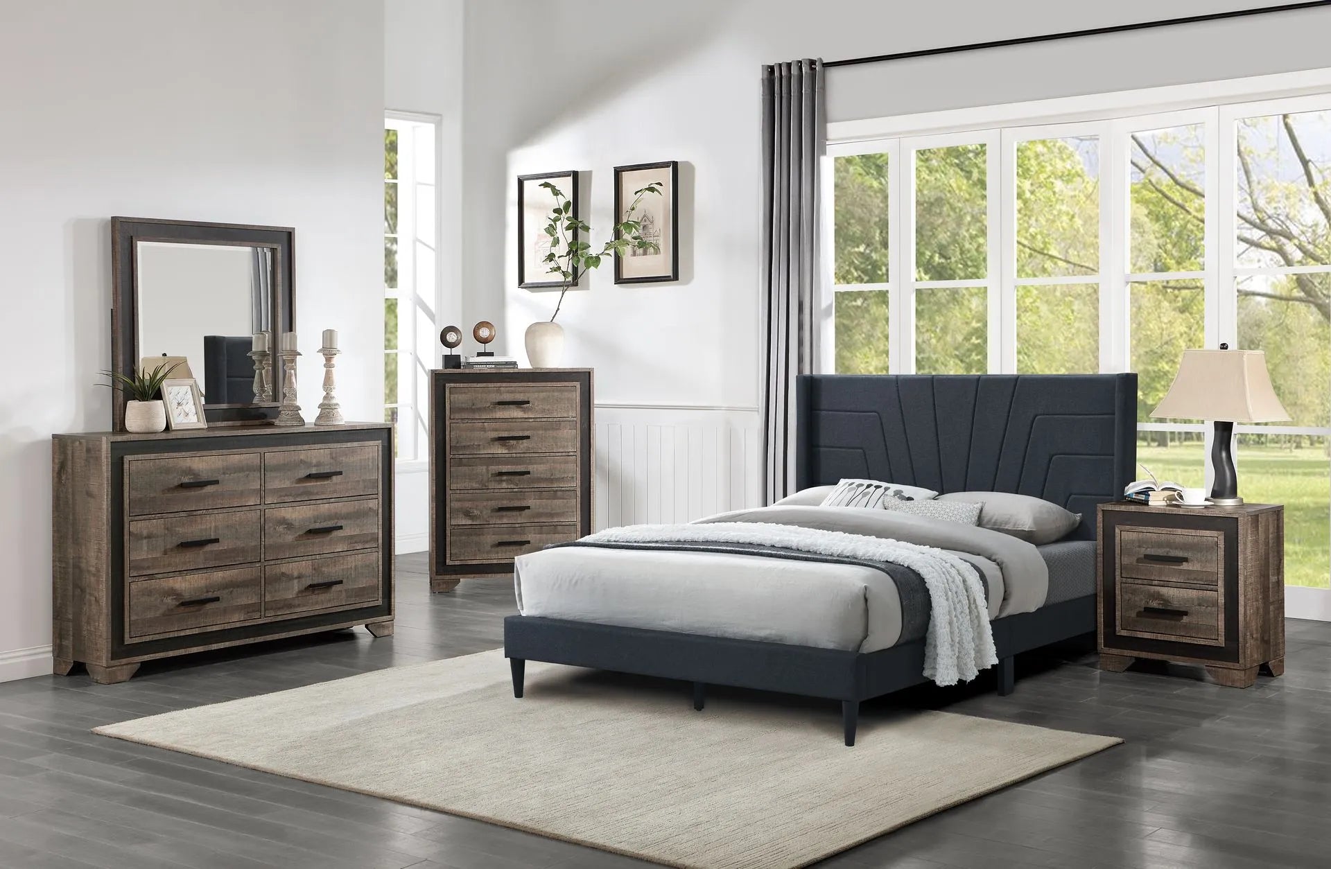 charcoal bedroom set