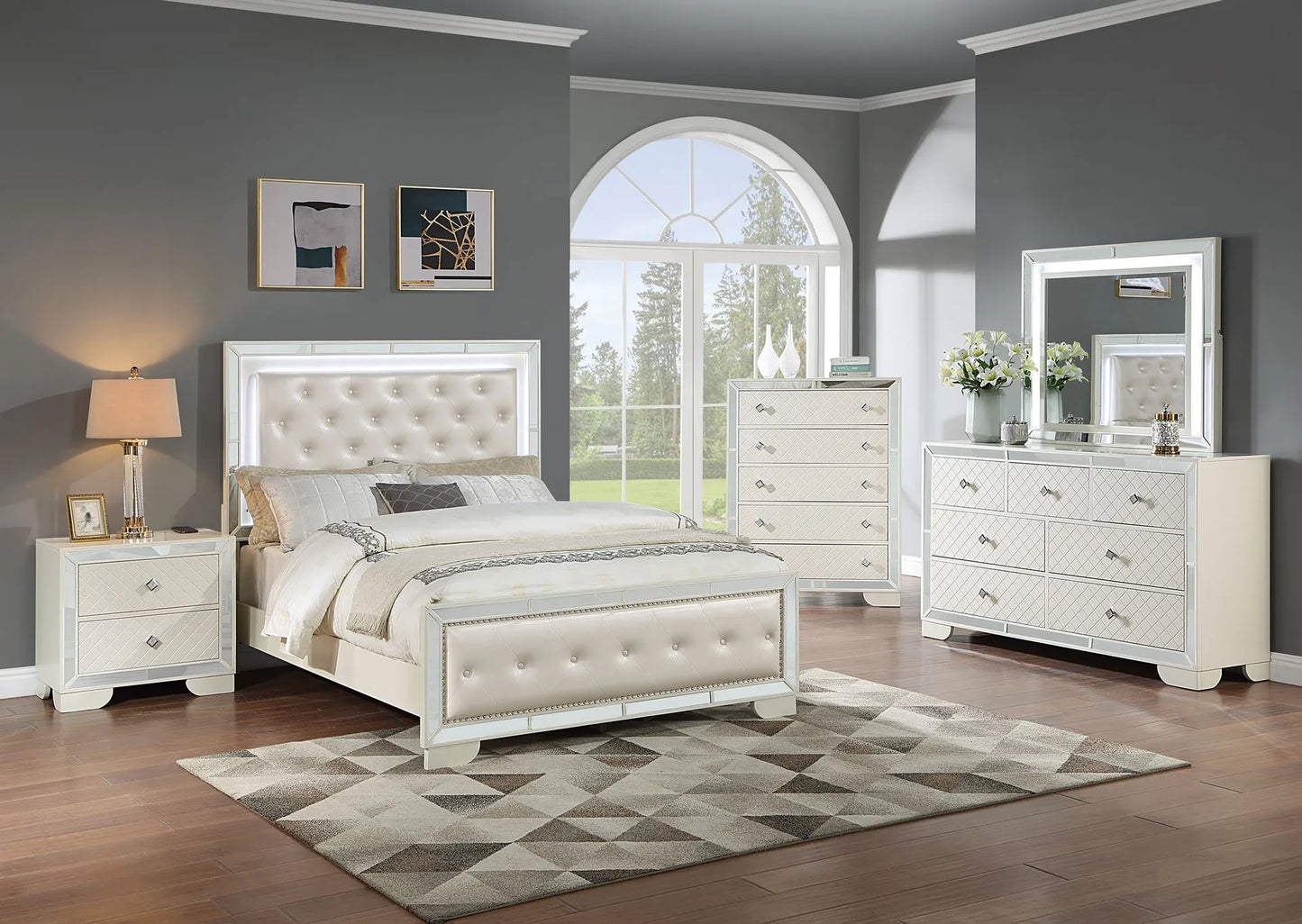 cream bedroom set