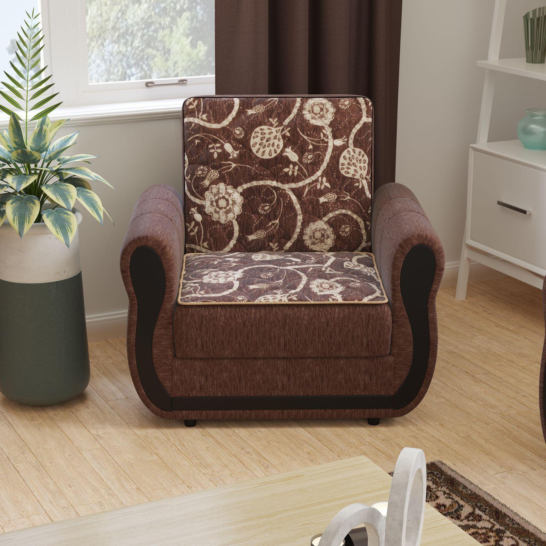 brown fabric chair