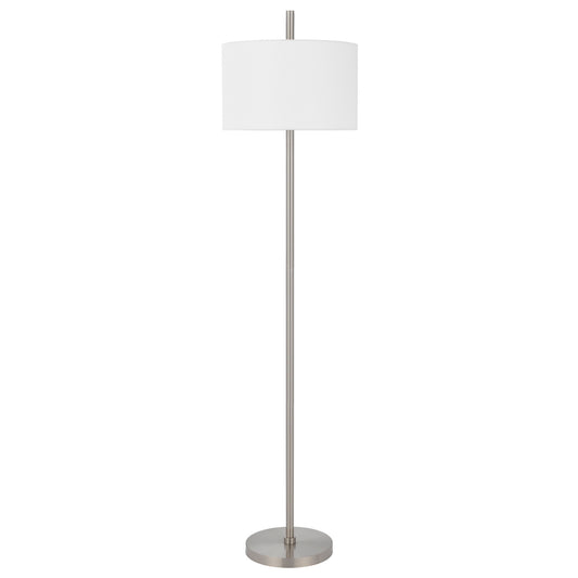 silver floor lamp