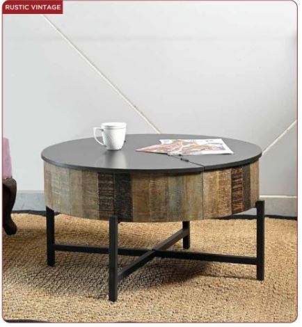 Rustic Vintage metal coffee table