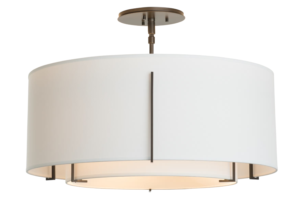 Three lights semi flush ceiling light 