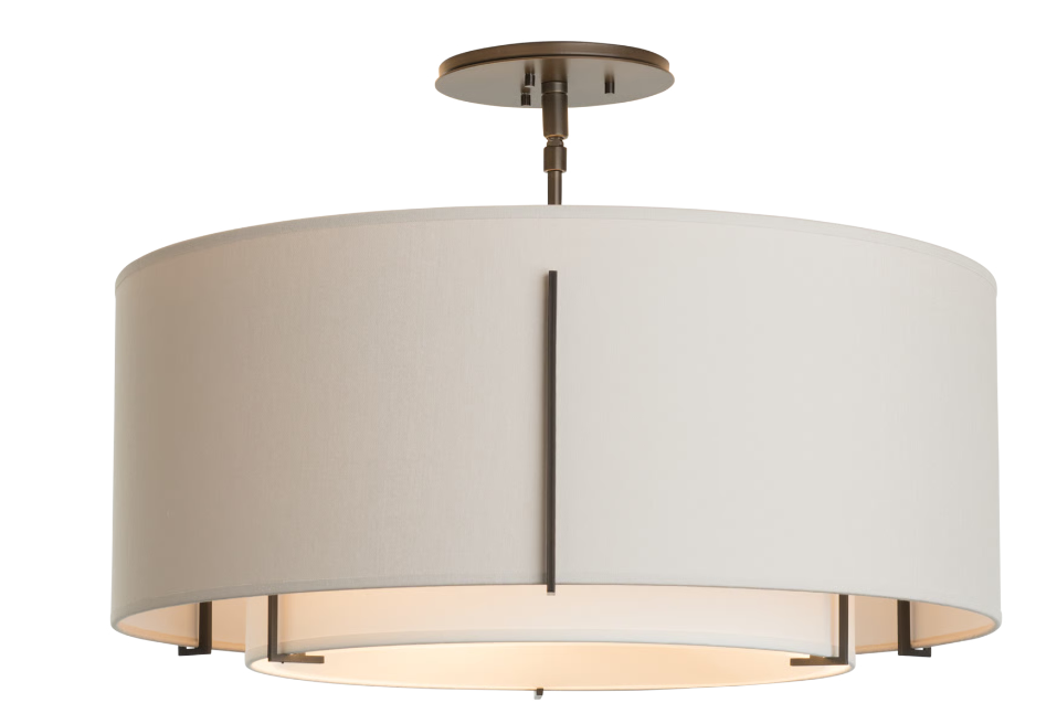 Three lights semi flush ceiling light 