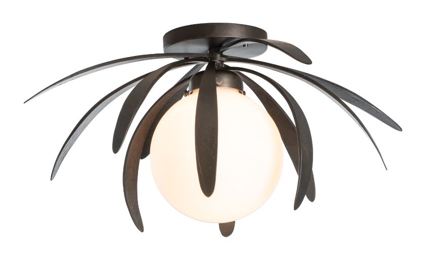 Steel metal semi flush ceiling light