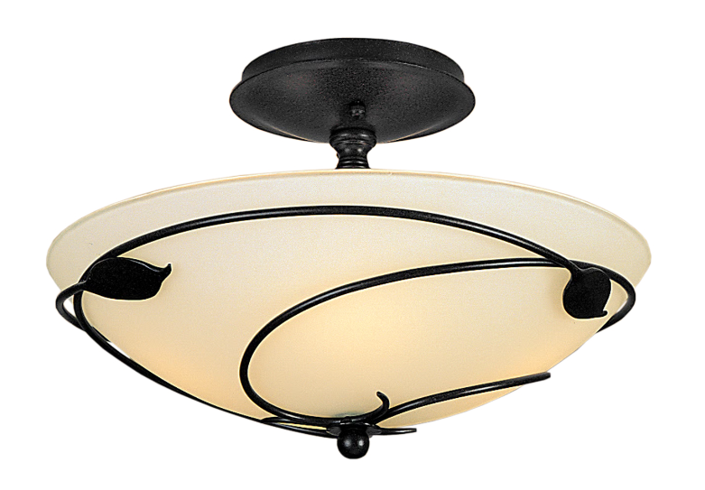 Iron metal semi flush ceiling light