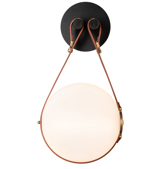 leather wall sconce