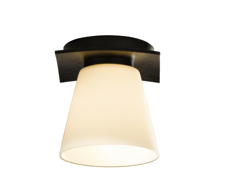 Cream semi flush mount light