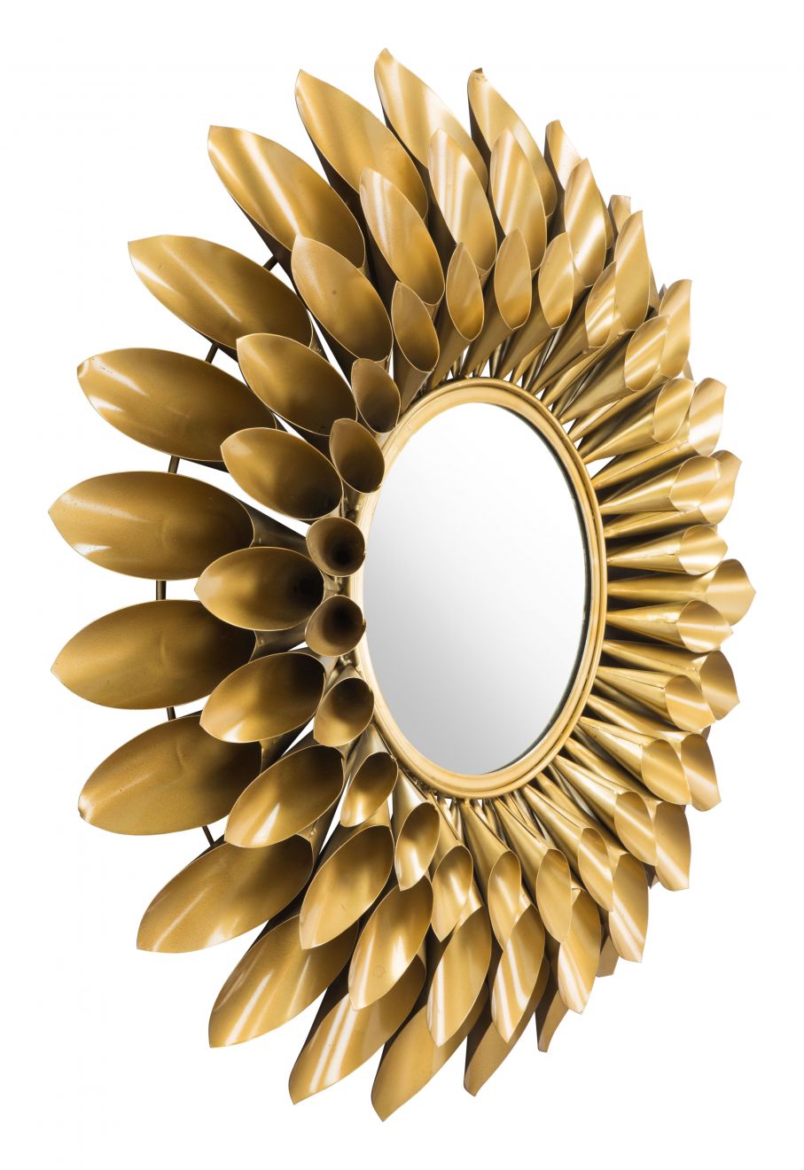 golden wall mirror