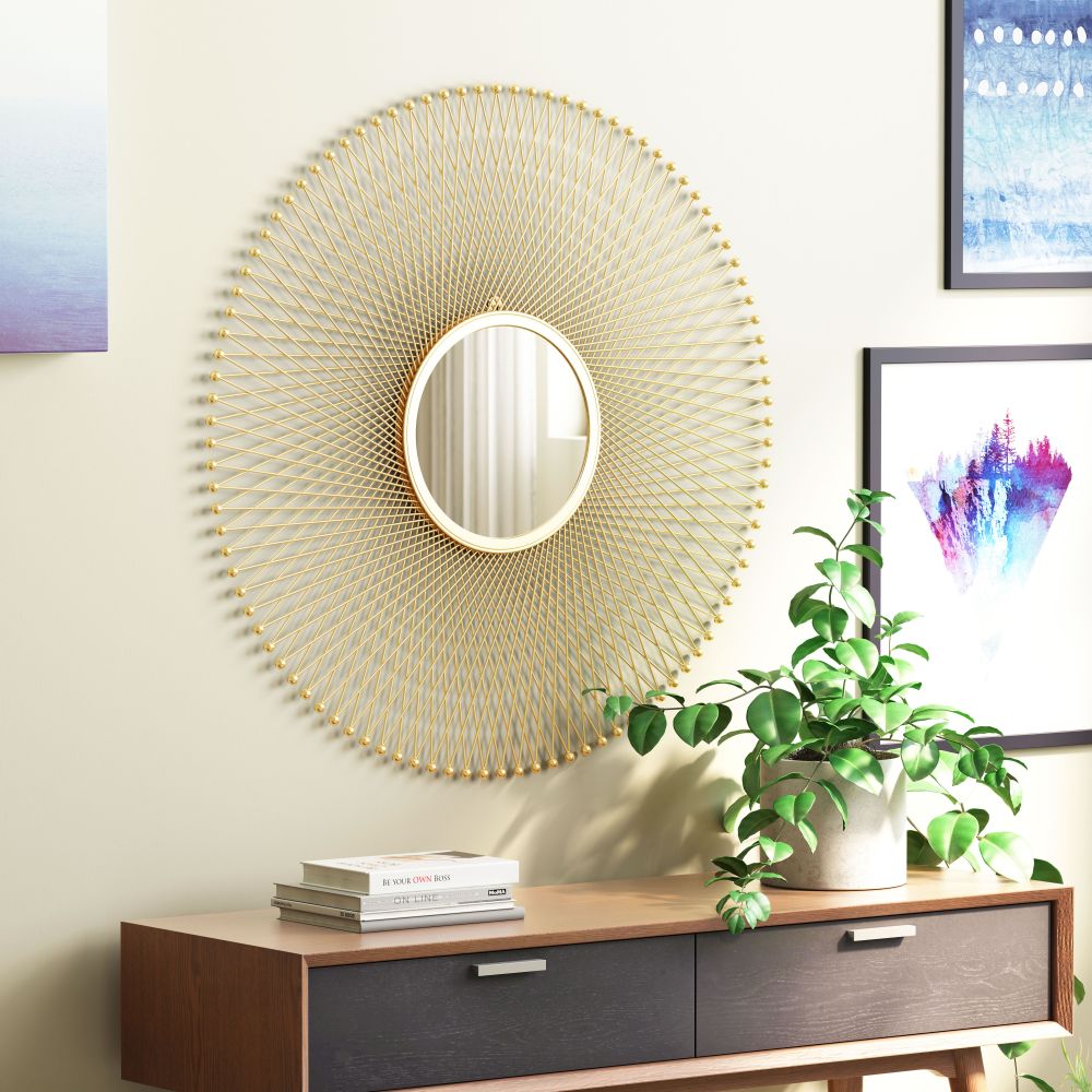 round wall mirror