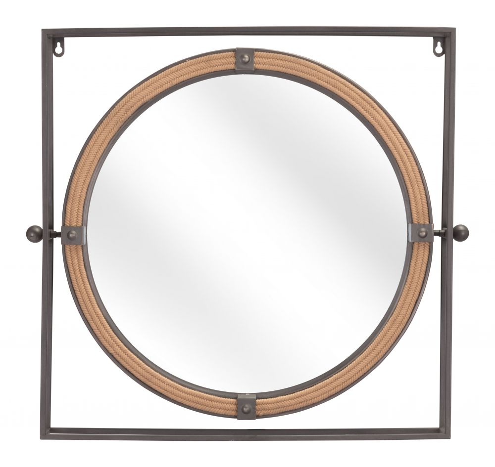 painted steel wall mirror