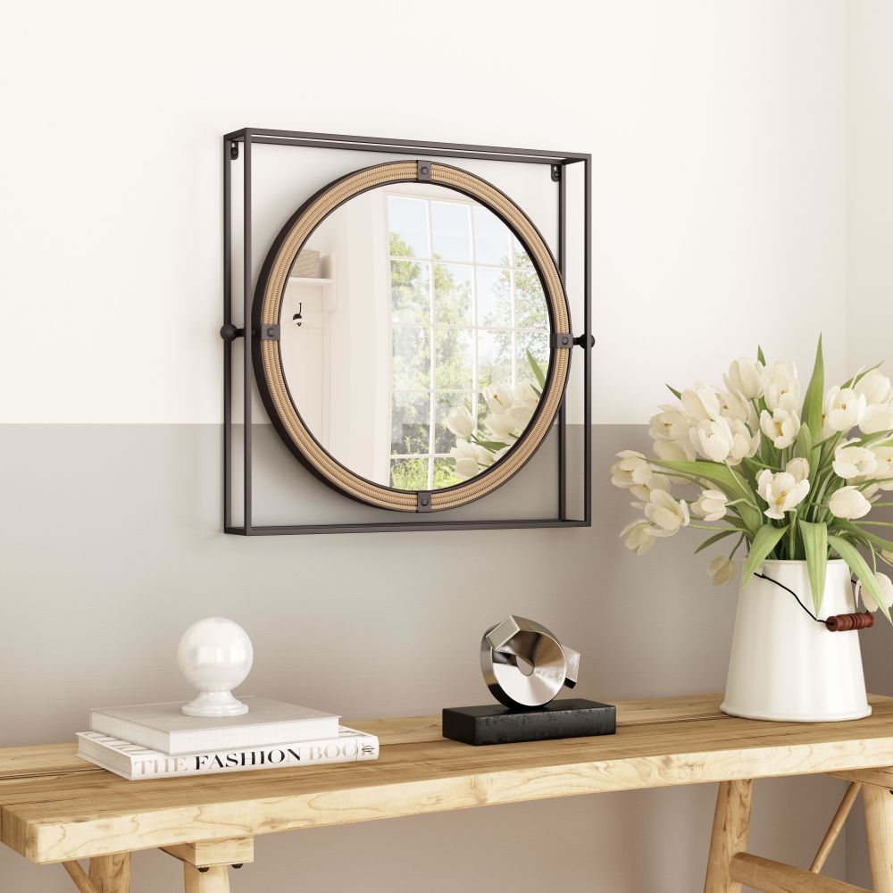 round wall mirror