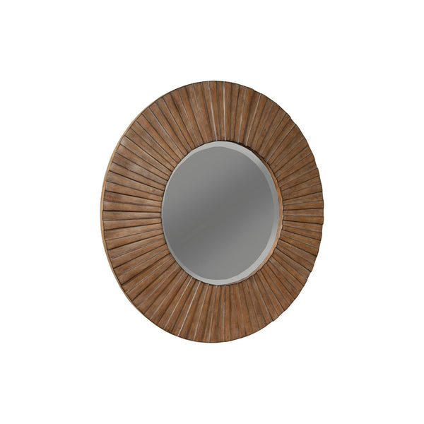 brown wall mirror