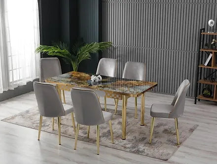 grey dining set