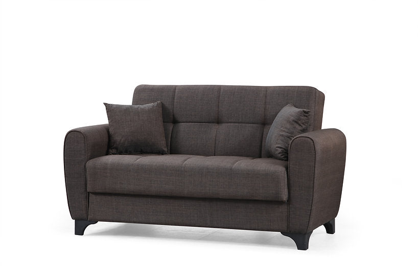 brown fabric sofa set